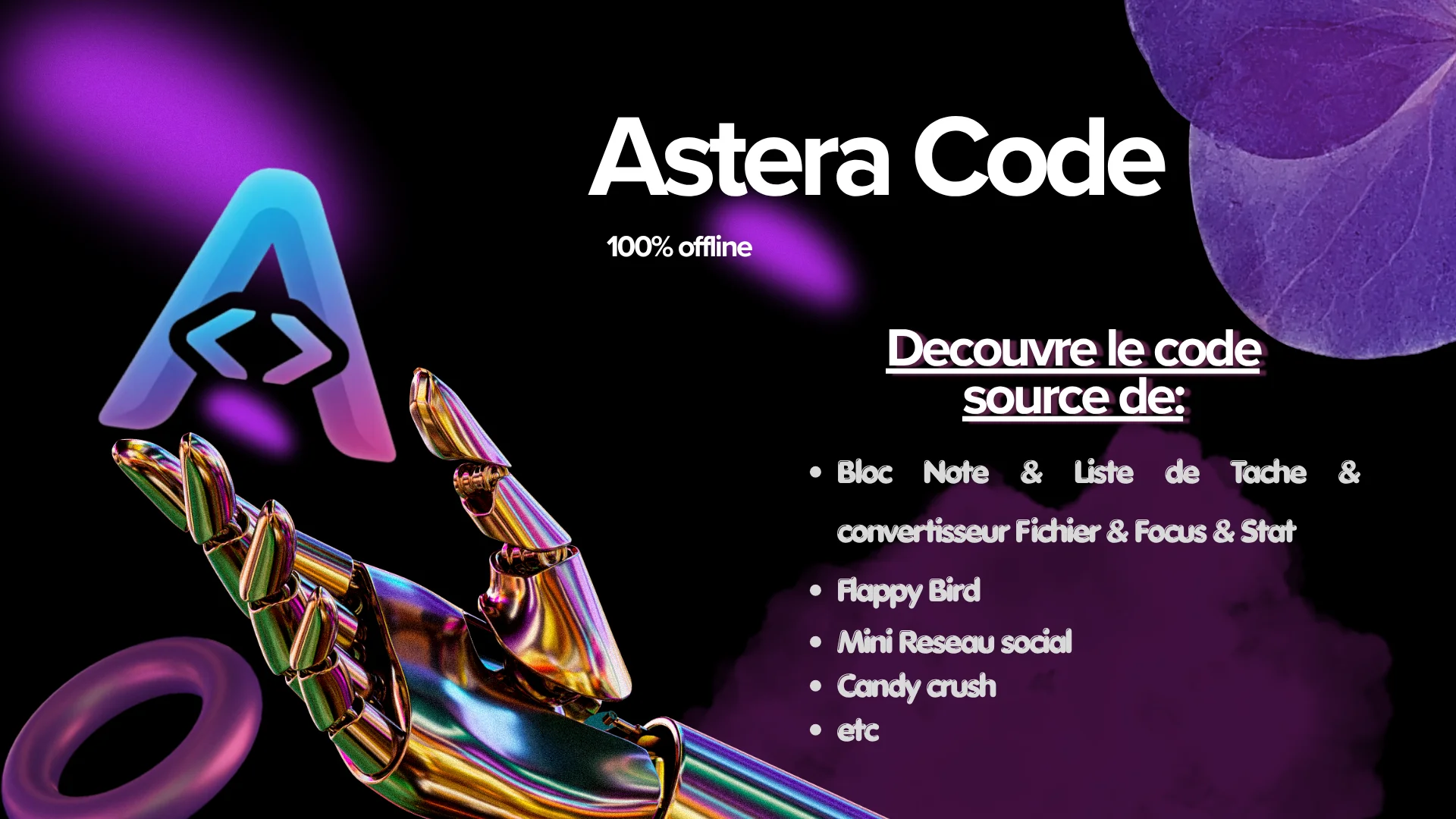 Capture d'écran mobile Astera Code